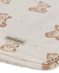 Huggies Baby Boys' and Girls' Allover Bear Graphic Print Blanket