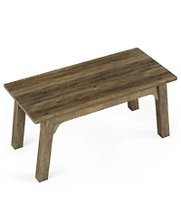 Tribesigns Rectangular Dining Table, Modern Kitchen Table with Heavy Duty Legs, Wooden Kitchen Furniture