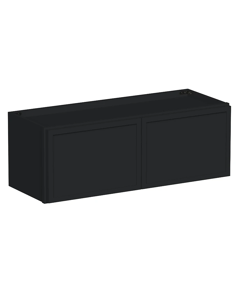 Boyel Living 33"x12" Double Door Short Wall Cabinet, Ready to Assemble Kitchen Cabinet with Solid Wood Frame, Soft-Close Slides and Hinge