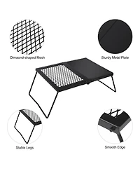 Piscifun Heavy Duty Steel Folding Campfire Grill Portable Outdoor Cooking Rack