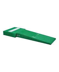 Hongge Foldable 77 in Pitcher's Mound with Dampproof Wood Core and Antifade Turf for Baseball and Softball Practice