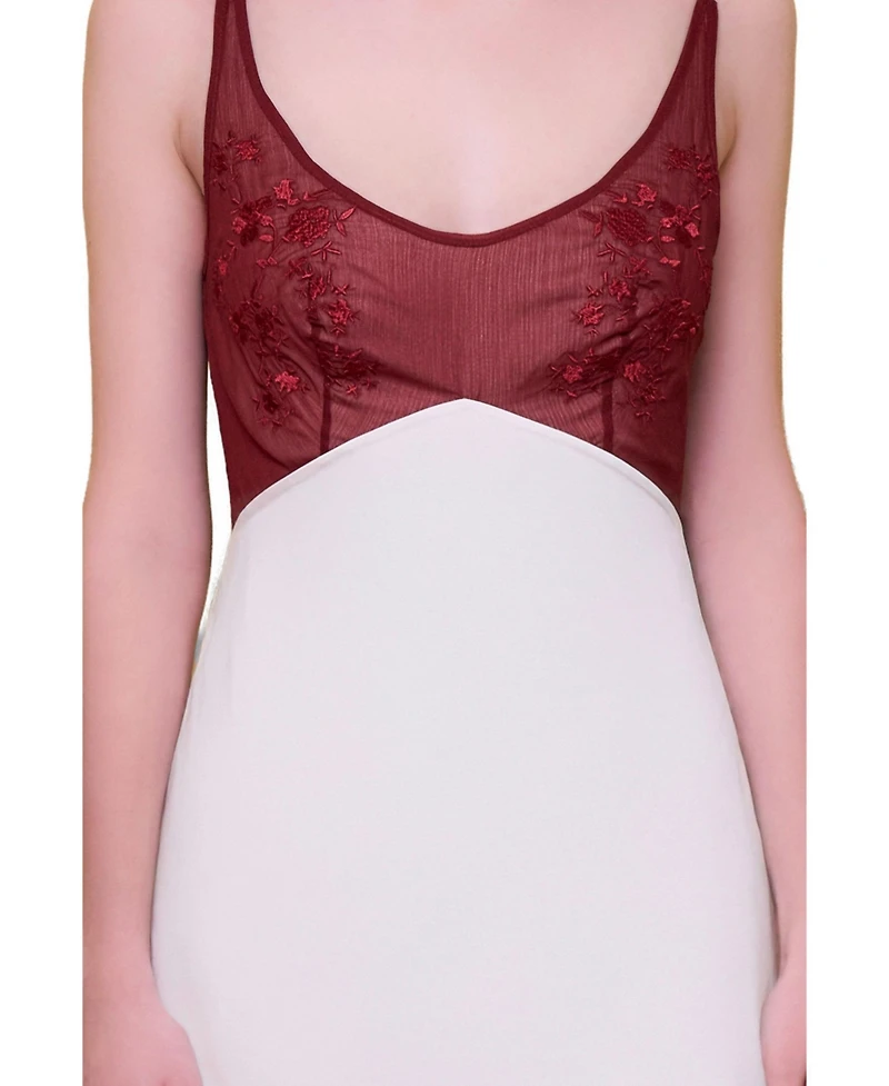 Pcfg Women's The Broderie Anglaise Edit Embroidered Floral Midi Dress