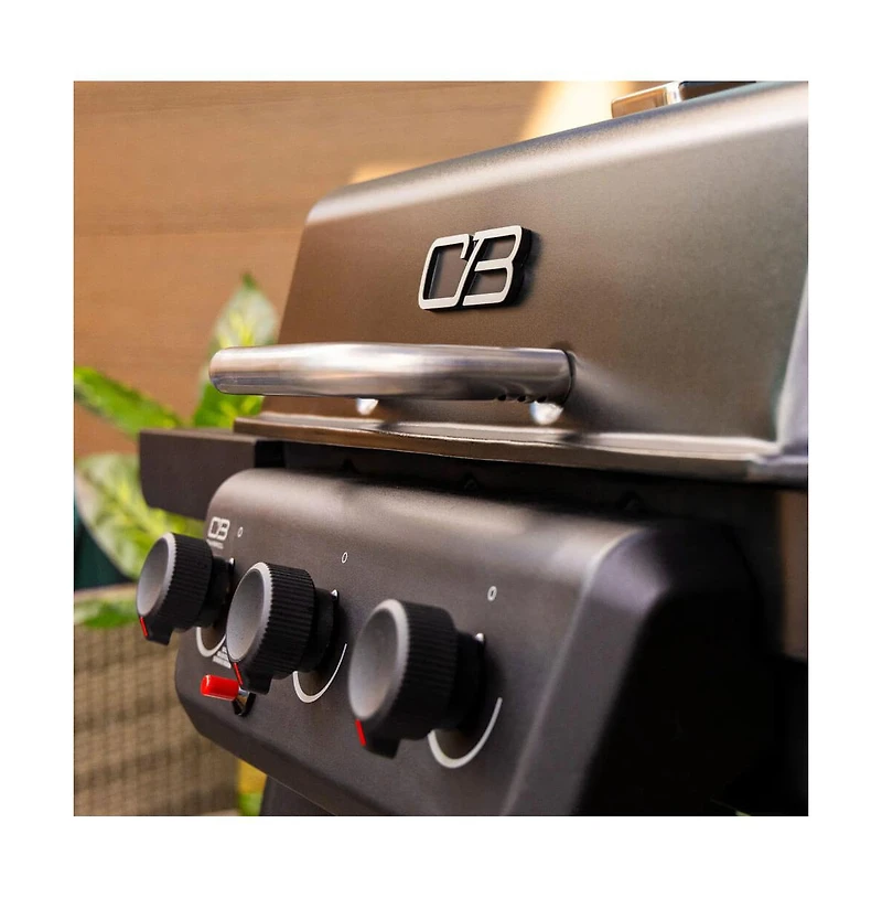 Char-Broil Push-Button Ignition 3-Burner Gas Grill