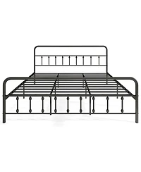 Costway Bed Frame with Headboard Under Bed Storage No Box Spring