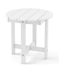 Sugift Hips Adirondack Side Table with Weather-Resistant Waterproof Top