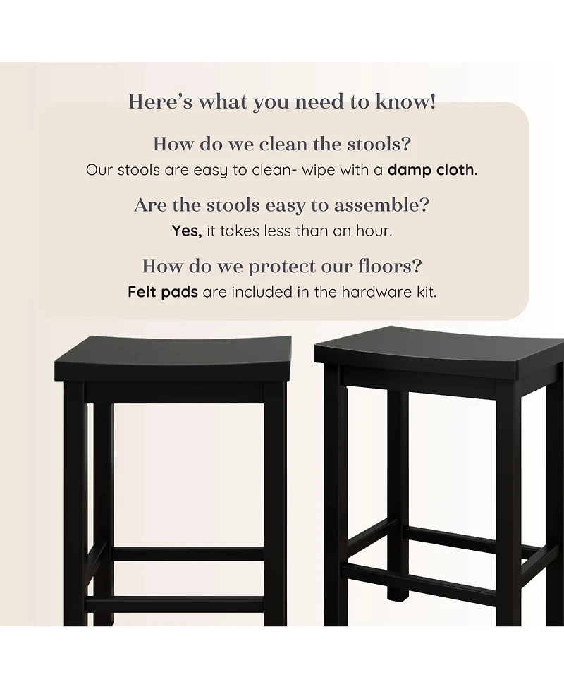 Grain & Grove 2 pack Counter Height Stool
