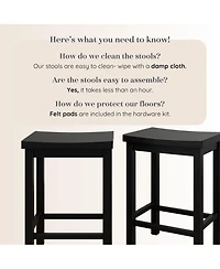 Grain & Grove 2 pack Counter Height Stool