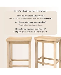 Grain & Grove 2 pack Counter Height Stool