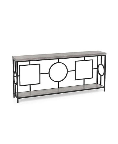 Slickblue Modern 2-Tier Console Table with Storage for Hallway