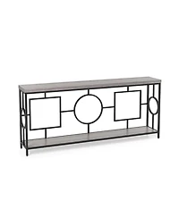 Slickblue Modern 2-Tier Console Table with Storage for Hallway
