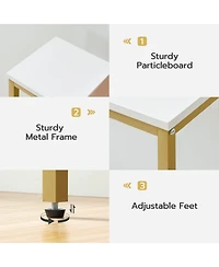 Slickblue Slim 120cm 2-Tier Console Table with Storage Shelf for Small Spaces