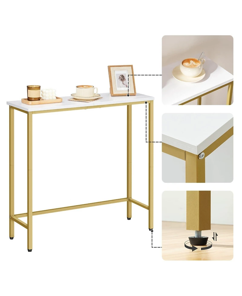 Slickblue 29.5-Inch Narrow Entryway Console Table with Space-Saving Design