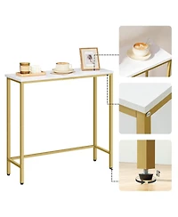 Slickblue 29.5-Inch Narrow Entryway Console Table with Space-Saving Design