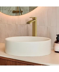 Everstein Single Hole Vessel Bathroom Faucet Handle Sink with Drain Assembly
