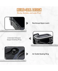 Sugift 5 Gallon Insulated Beverage Dispenser Food-Grade Ldpe Hot and Cold Server with 0.9 in Pu Layer