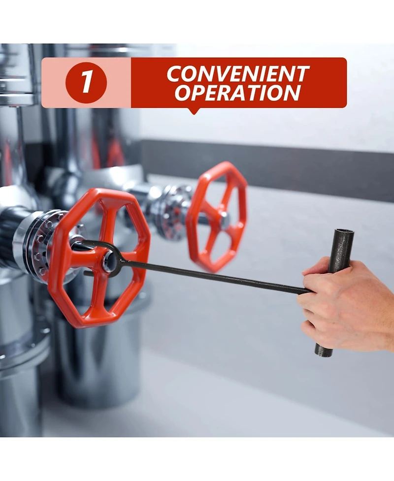 Xdovet Water Meter Shut Off Key Valve Wrench T-handle