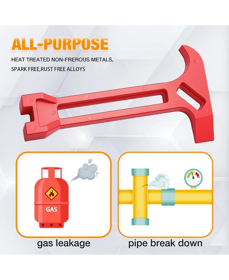 Xdovet 4-in-1 Emergency Gas Water Shut Off Wrench