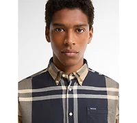 Barbour Men's Dunoon Tailored-Fit Tartan Button-Down Twill Shirt
