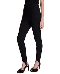 Kenneth Cole Women's Hollywood Waist Stirrup High-Waist Wide-Leg Scuba Suede Leggings
