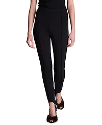 Kenneth Cole Women's Hollywood Waist Stirrup High-Waist Wide-Leg Scuba Suede Leggings