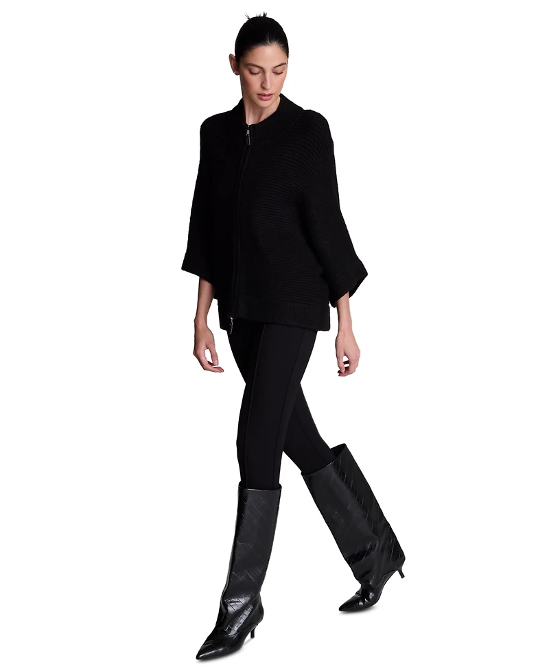 Kenneth Cole Women's Dolman-Sleeve Full-Zip Cardigan Sweater