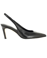Calvin Klein Women's Biancya Leather Pointed Toe Slingback Pumps