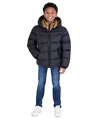 Michael Kors Boys' 8-20 Heavy Weight Hooded Puffer Jacket
