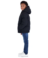 Michael Kors Boys' 8-20 Heavy Weight Ripstop Puffer Hooded Jacket