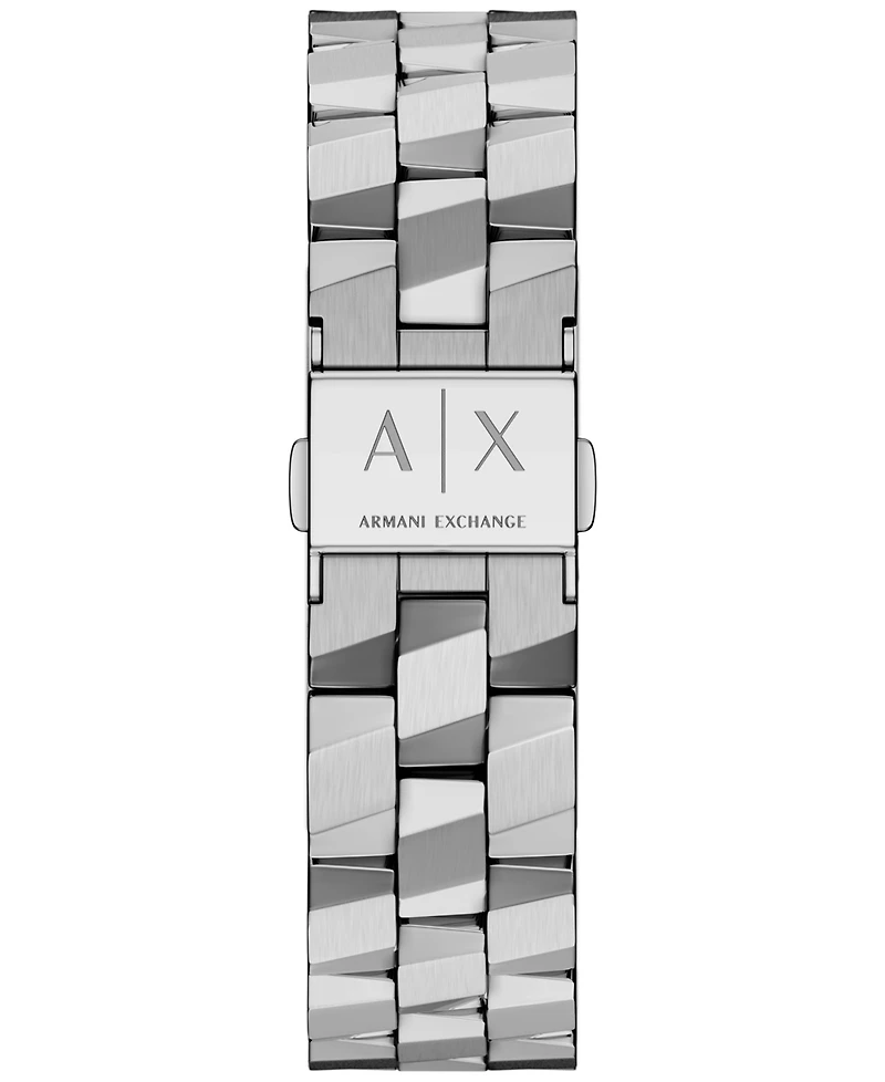 Armani Exchange Women's Quartz Two Hand Silver Stainless Steel Watch 34mm