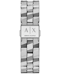 Armani Exchange Women's Quartz Two Hand Silver Stainless Steel Watch 34mm