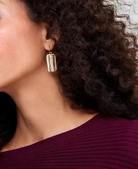 I.n.c. International Concepts Pave Dog Tag Drop Earrings, Macy's Exclusive