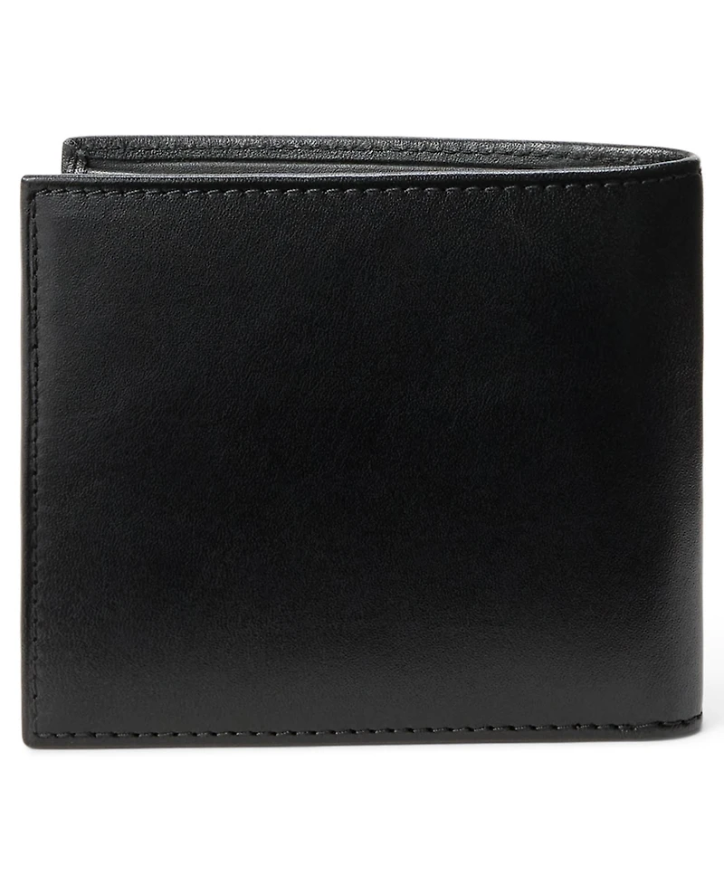 Polo Ralph Lauren Men's Polo Bear Leather Billfold Wallet