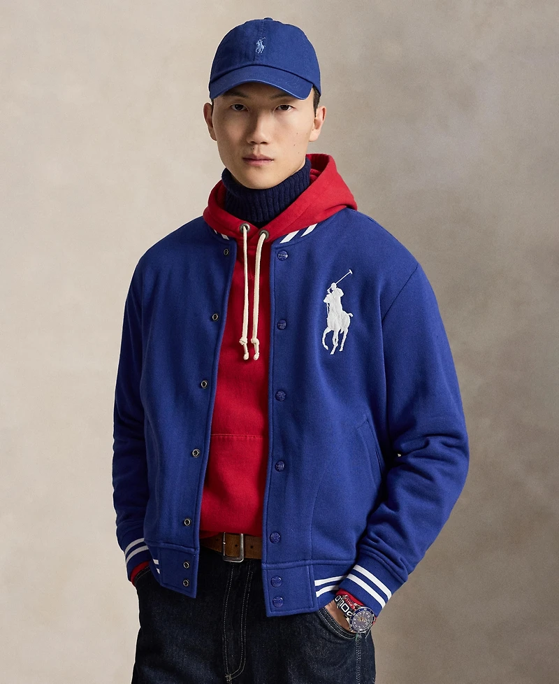 Polo Ralph Lauren Men's Big Pony Fleece Baseball Jacket