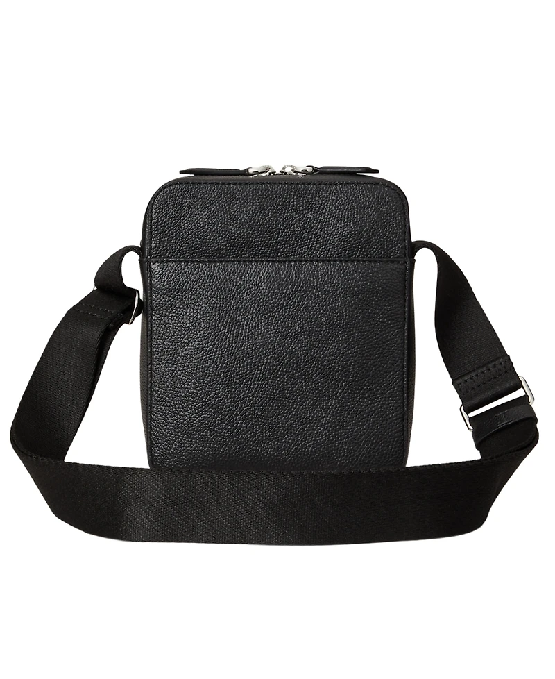 Polo Ralph Lauren Men's Pebbled Leather Crossbody Bag