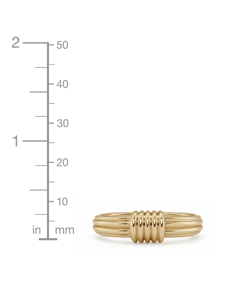 And Now This Gold Textured Statement Ring