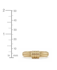 And Now This Gold Textured Statement Ring