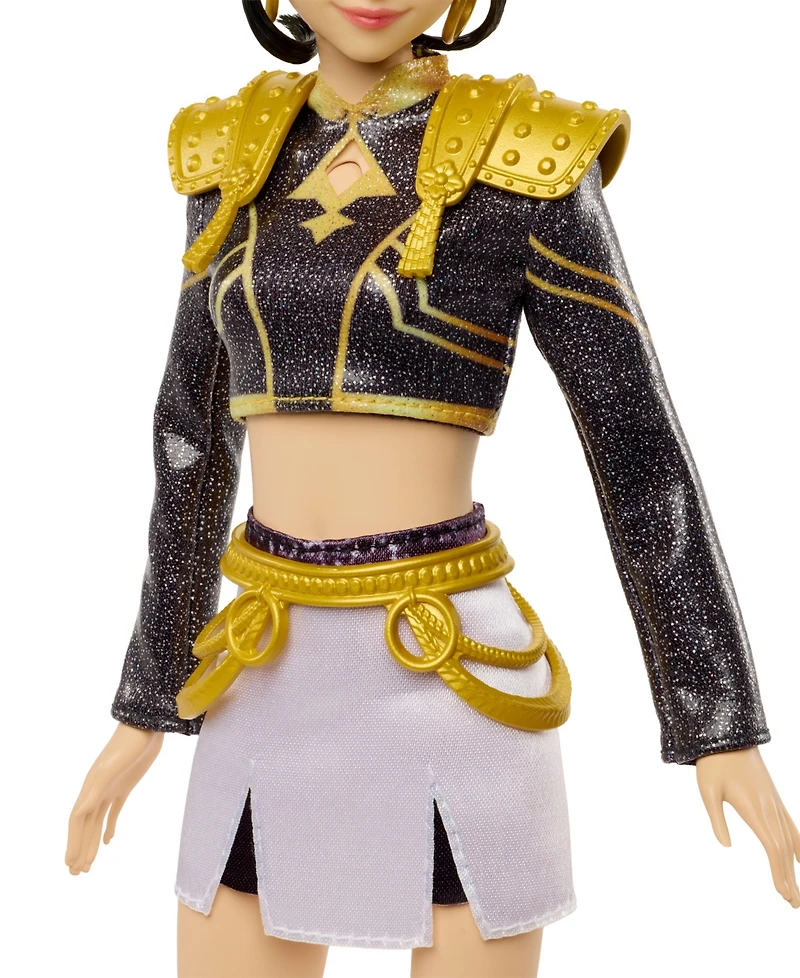 Kpop Demon Hunters Zoey Golden 12.75" Singing Doll with 5 Posable Joints, Ages 4+