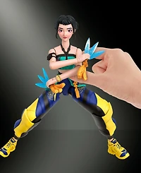 Kpop Demon Hunters Zoey 5.6-inch Action Figure with Swappable Faces & Accessories, Ages 4+