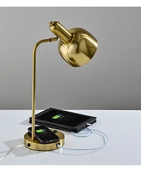 Adesso 19" Metal Rico Supercharger Desk Lamp