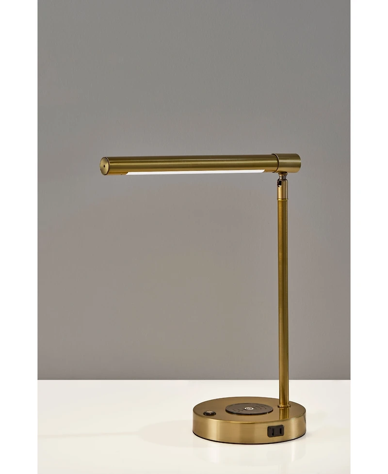 Adesso 24" Metal Dax Led Wireless Charging Desk Lamp