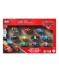 Cars Die-Cast Disney and Pixar Mini Racers Toy Vehicles, 10-Pack