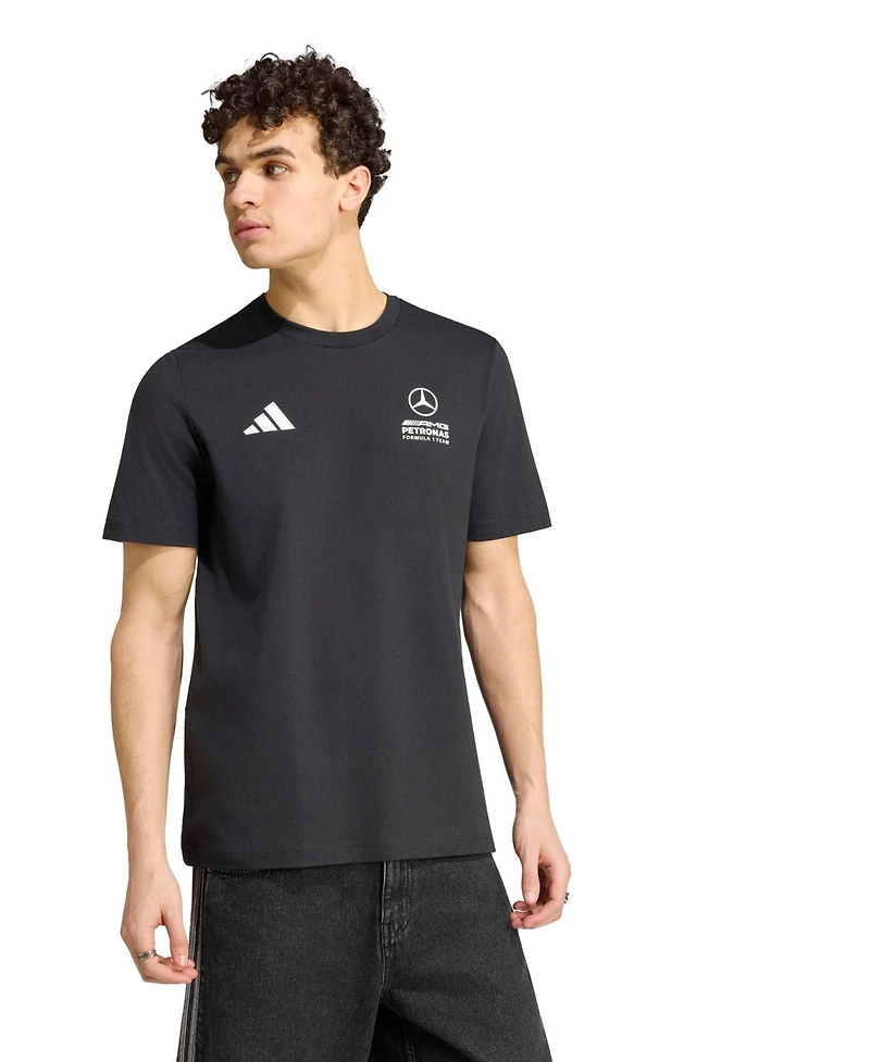 Adidas Men's Black Mercedes-amg Petronas F1 Team Italy T-Shirt