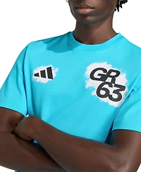 Adidas Men's George Russell Blue Mercedes-amg Petronas F1 Team Name Number T-Shirt