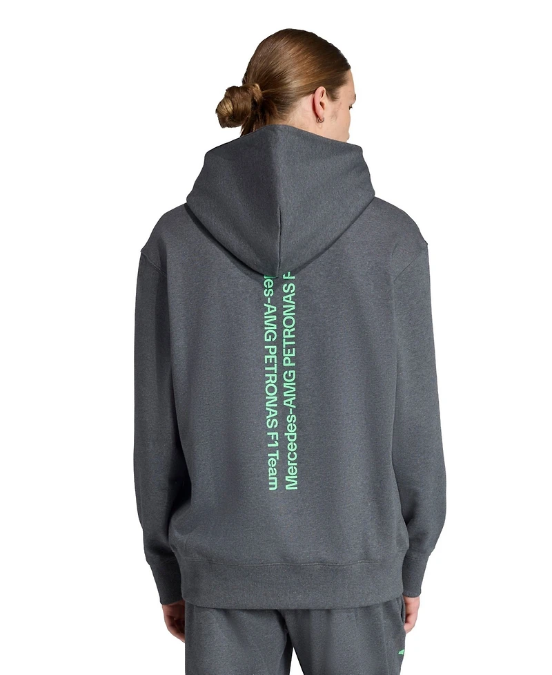 Adidas Men's Graphite Mercedes-amg Petronas F1 Team Premium Hoodie