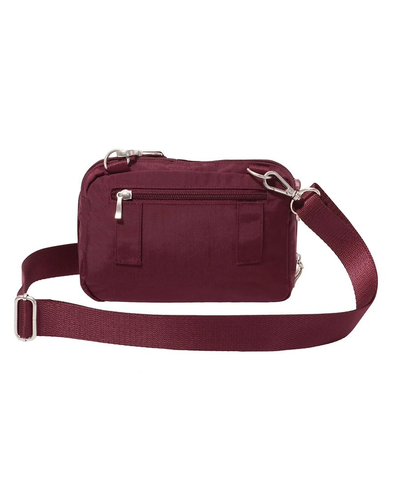 Baggallini Modern Everywhere Mini Double Zipper Crossbody Handbag