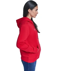 Nautica Women's Logo Graphic Fleece Hoodie