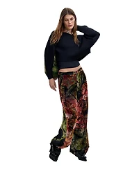 Desigual Women's M. C. Lacroix Wide-Leg Velvet Trousers