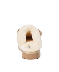 Dearfoams Women's Fireside by Sydney Dream Bow Scuff Slippers