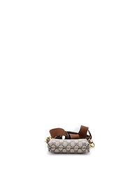 Pre-Owned Gucci Mini Interlocking G Patch Wristlet Messenger Bag Gg Coated Canvas