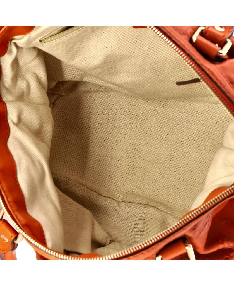 Pre-Owned Gucci Medium Sukey Top Handle Satchel Guccissima Leather